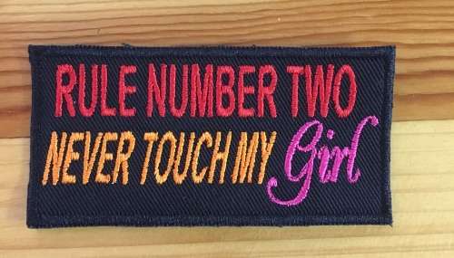 BDG754 Rule no 2 badge patch