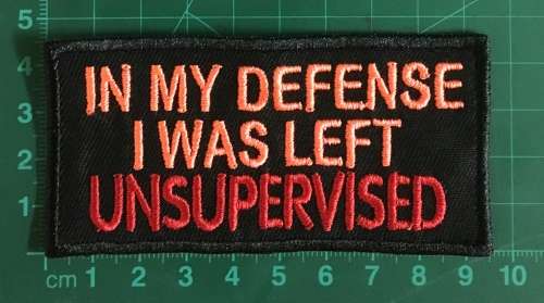 BDG769 In my defense badge patch