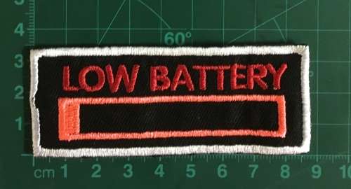 BDG316  Low Battery badge patch