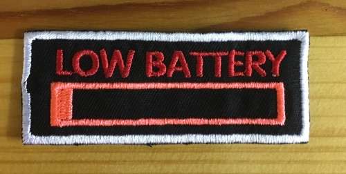 BDG316  Low Battery badge patch