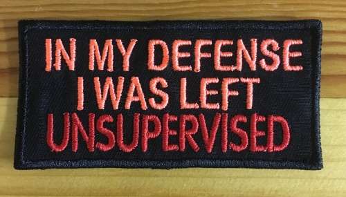 BDG769 In my defense badge patch