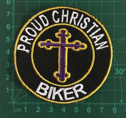 BDG321 Proudly Christian badge patch