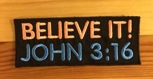 BDG150 Believe it badge patch