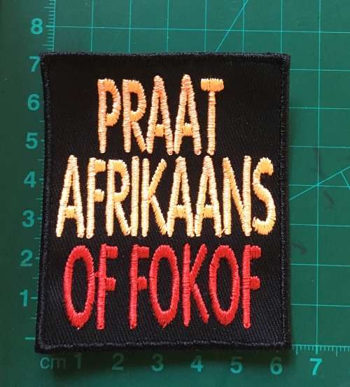 BDG217 Afrikaans 23 Praat Afrikaans badge patch