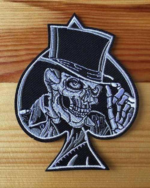 BDG Skull with spade badge patch