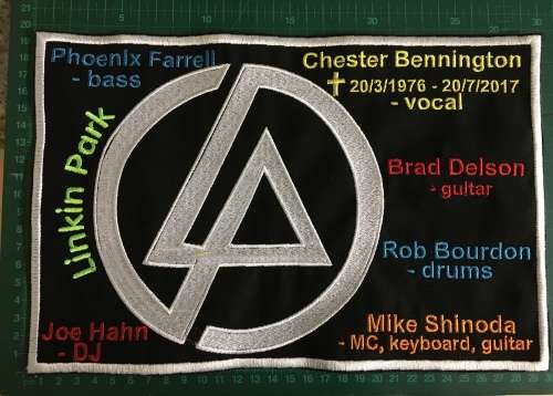 BDG818 Linkin Park band large badge patch 20cm x 30cm