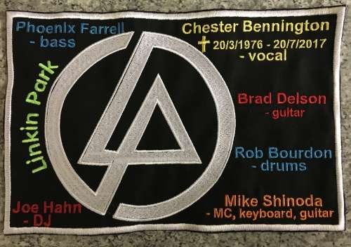 BDG818 Linkin Park band large badge patch 20cm x 30cm