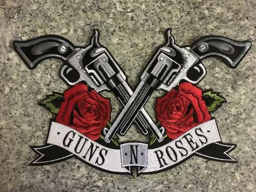 BDG830 LARGE Guns n Roses badge patch