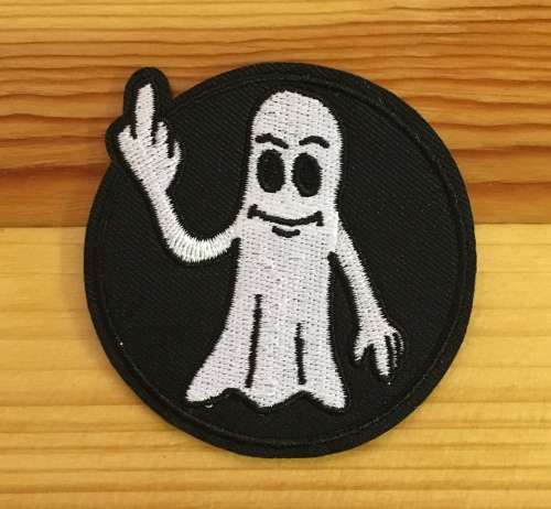BDG840 Ghost with finger badge patch