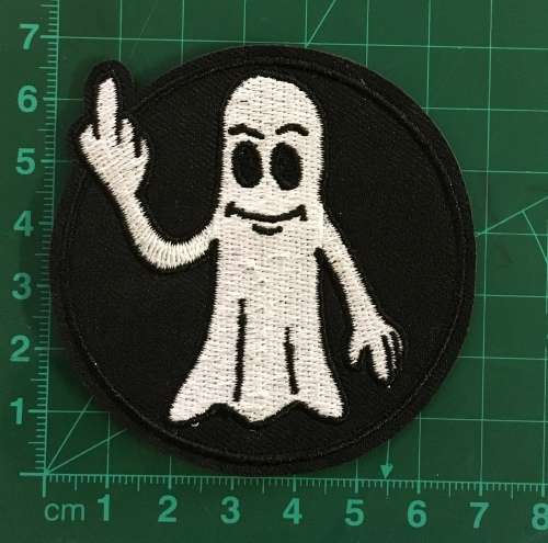 BDG840 Ghost with finger badge patch
