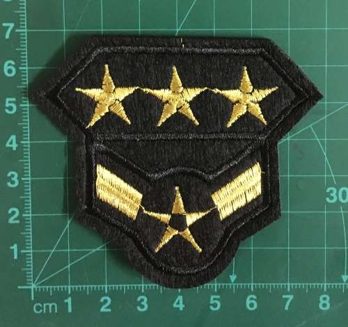 BDG906 Air force 4 stars small badge patch