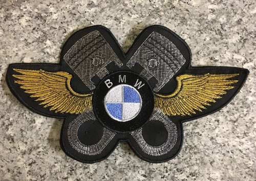 BDG943 BMW with wings and pistons badge patch