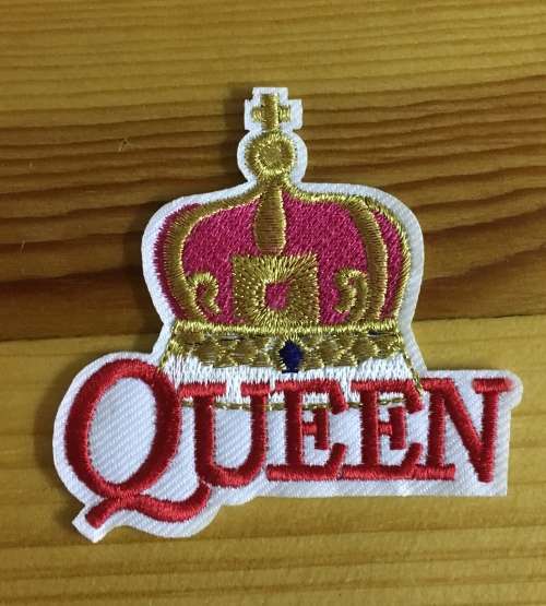 BDG969 ROCK Queen crown patch badge