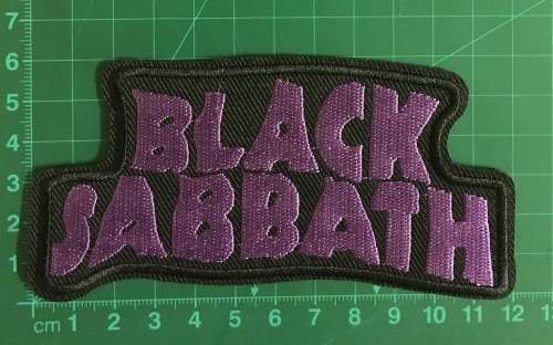 BDG983 Black Sabbath rock band name badge patch