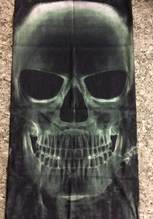 Tube seamless scarf face mask Xray skull buff