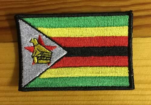 BDG1085 Flag of Zimbabwe patch badge