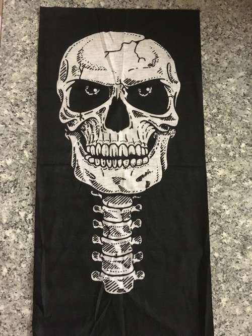 Tube seamless scarf face mask Skull screw neck design buff