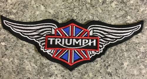 BDG501 Triumph wing badge patch 28cm