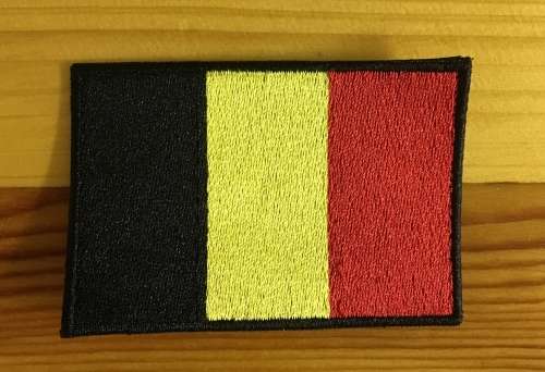 BDG500 Belgium flag patch badge