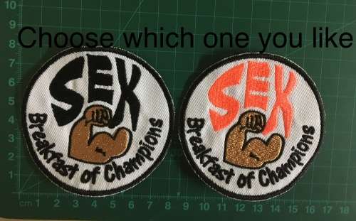 BDG1123 Breakfast champions badge patch