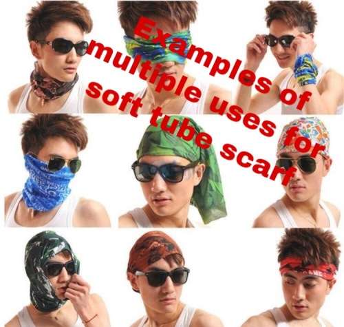 Tube seamless scarf face mask Skull for ladies buff