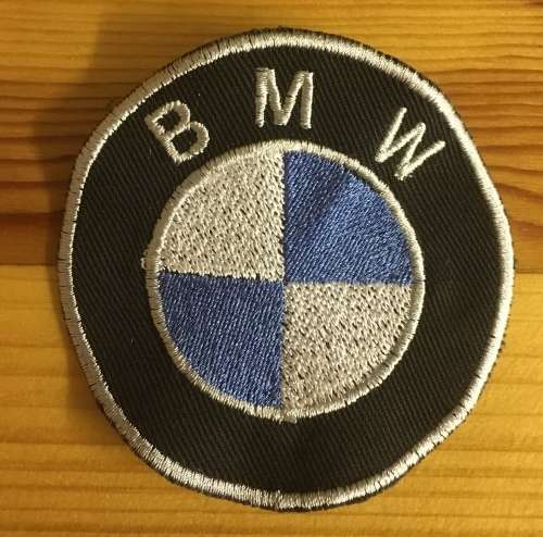 BDG52 Biker Blue BMW badge patch 7.5cm