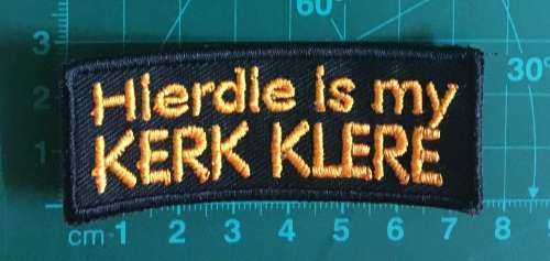 BDG1172 Hierdie is my kerk klere patch badge