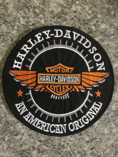 BDG1178 LARGE H D with wings  badge patch 20CM Diameter