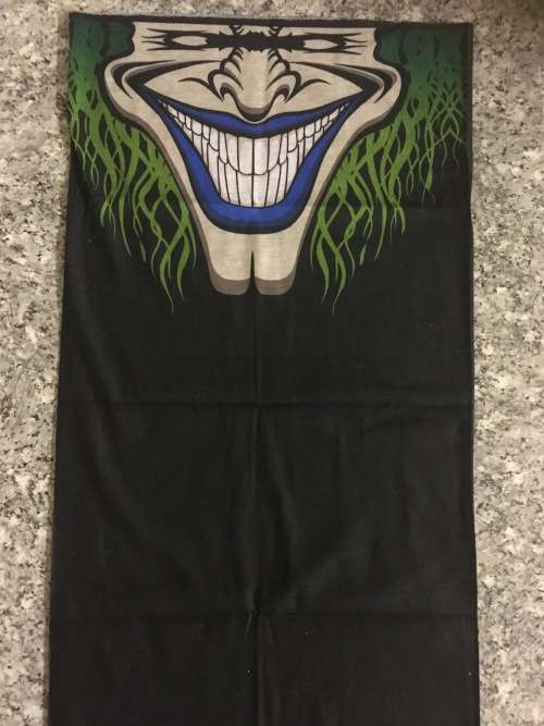 Tube seamless scarf face mask Joker clown buff