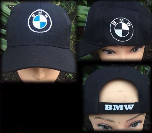 Embroidered and printed BMW cap black