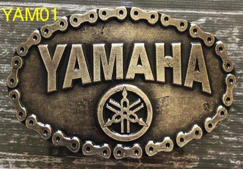 YAM01 Biker Belt buckle plated bronz Yamaha