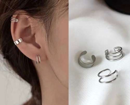 Cuff earrings nickle fashion jewellery - 3 piece