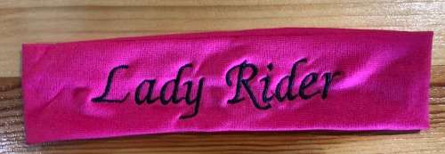 Embroidered head band Lady Rider