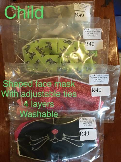Shape Fabric Face Mask Child (up to 10 years)