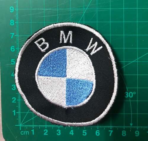 BDG52 Biker Blue BMW badge patch 7.5cm