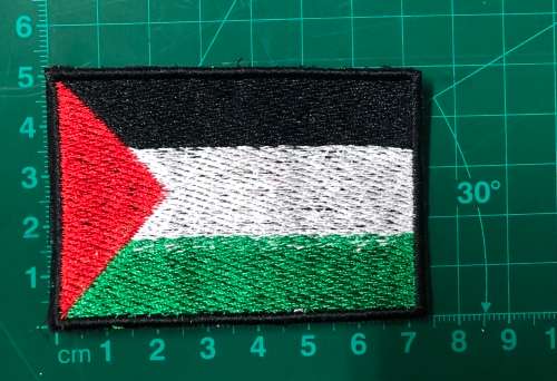 Palestine flag patch badge