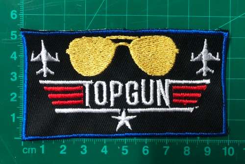 Top gun badge patch sunglasses