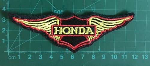 BDG1196 Biker Honda Wing patch 12cm