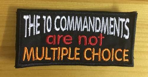 BDG1186 Christian The 10 Commandments badge