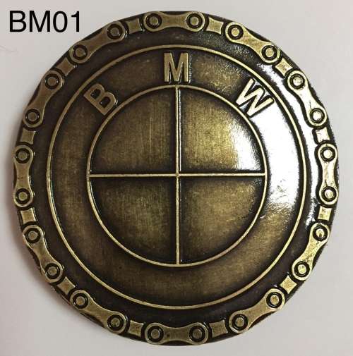 BM0101 Biker Belt buckle plated bronz BMW