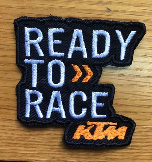KTM Read to race patch badge