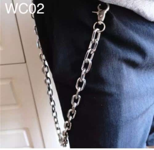 Fashion  Jewellery Wallet Bulk Biker Punk Silver Toned