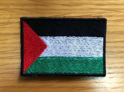 Palestine flag patch badge