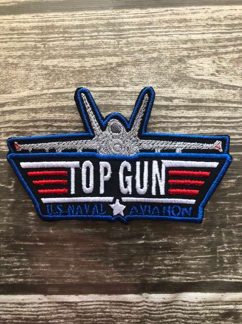 Top gun badge patch Aeroplane