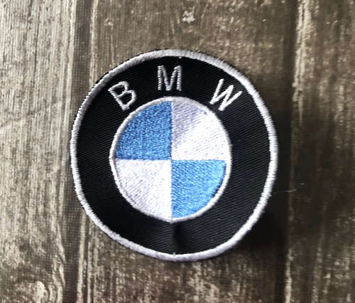 BDG52 Biker Blue BMW badge patch 7.5cm