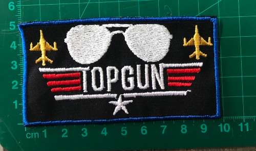 Aviation patch top Gun sun glasses white