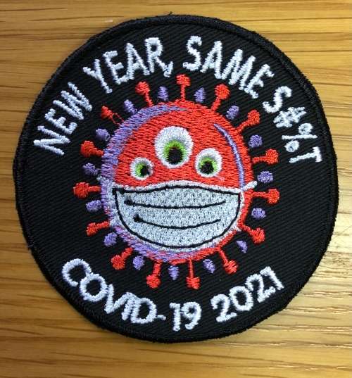 Covid 2021  badge patch 7.5cm