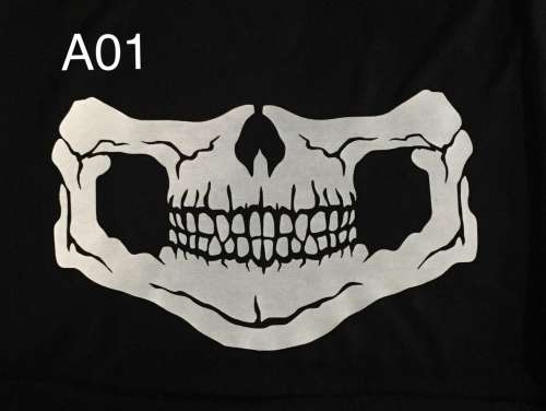 A01 Tube scarf face mask buff skull