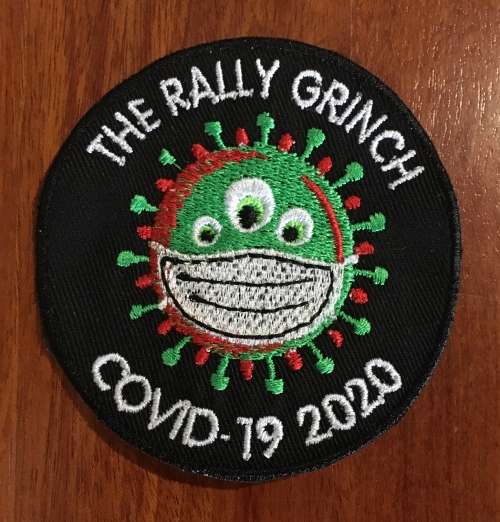 Rally Grinch 2020  badge patch 7.5cm
