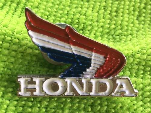Honda metal pin badge screw backside - Small 3cm x 2cm